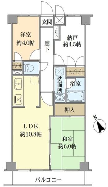 クレッセント尾山台の間取図
