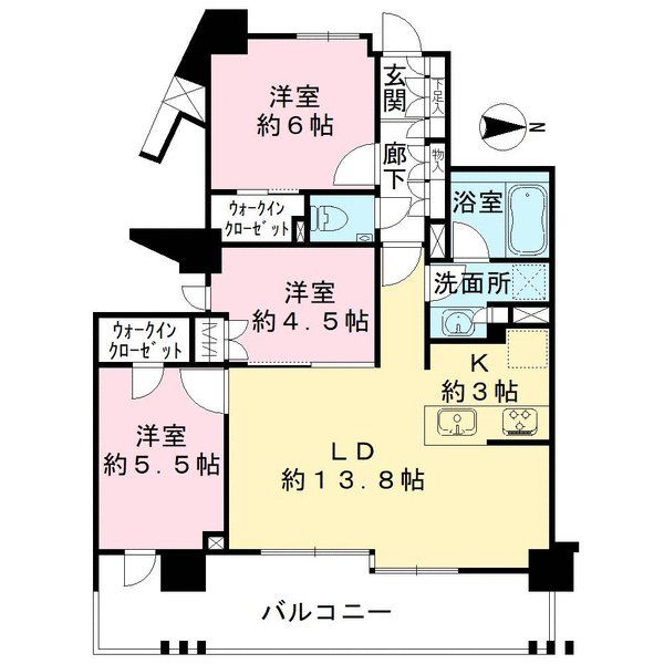 オープンレジデンシア島津山コートの間取図