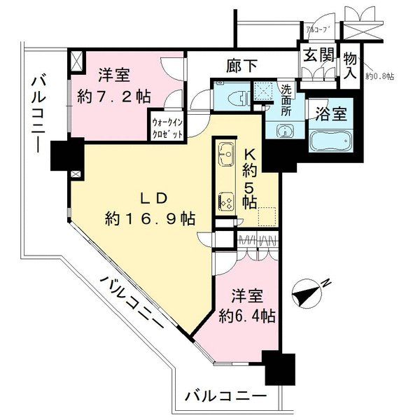 アーバンライフ神戸三宮ザ・タワーの間取図