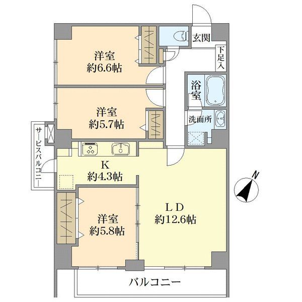 コンドミニアム港南台の間取図