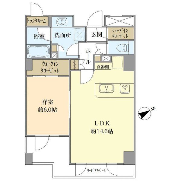 パークホームズ三軒茶屋一丁目の間取図