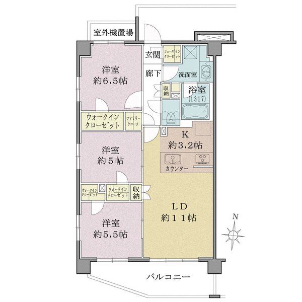 サンクレイドル北小岩の間取図