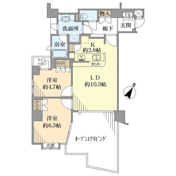 グランシティ　ル・ロワイヤル小竹向原の間取図