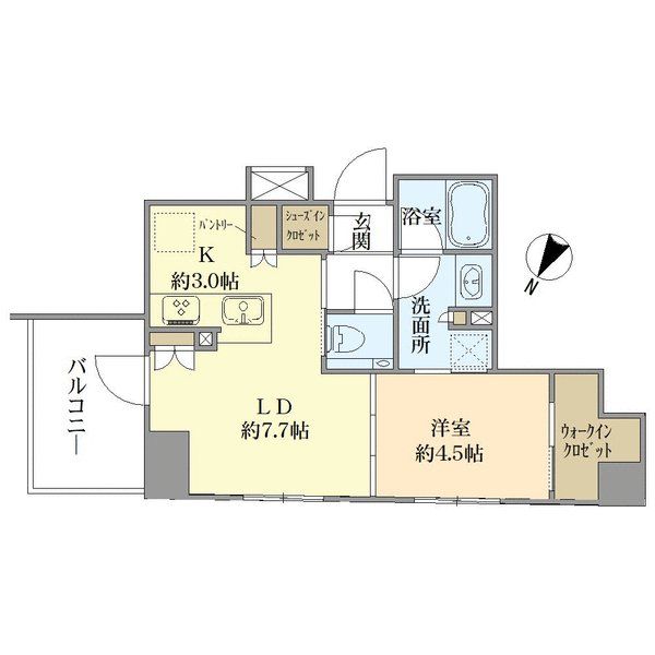 ヴィークコート人形町の間取図