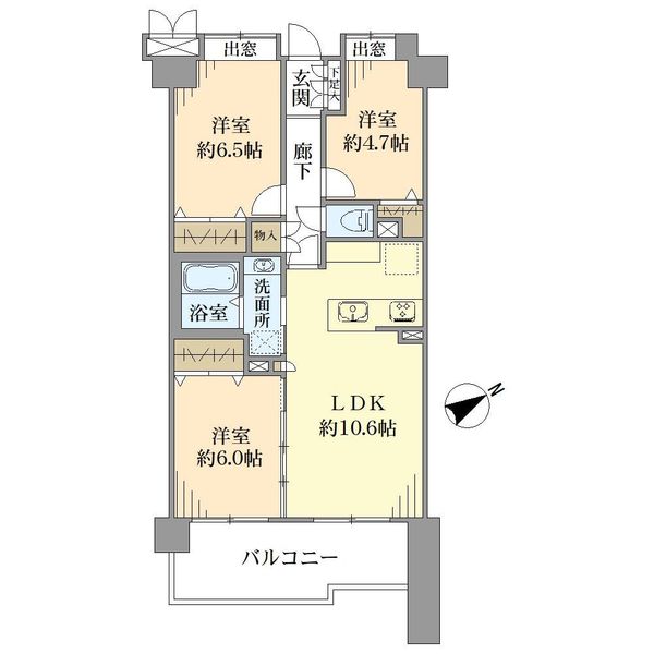 エンゼル大森グランディアの間取図