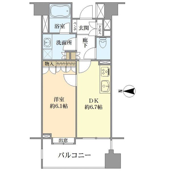 クリオ浅草参番館の間取図