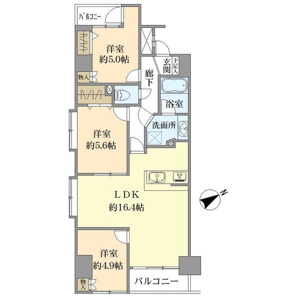 グリーンパーク入谷の間取図