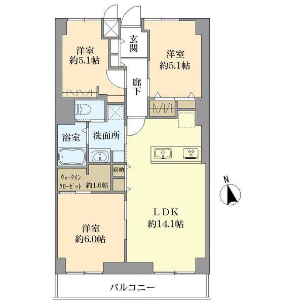 目白ガーデニアの間取図