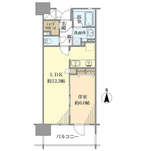 エスリード京橋グラセントの間取図