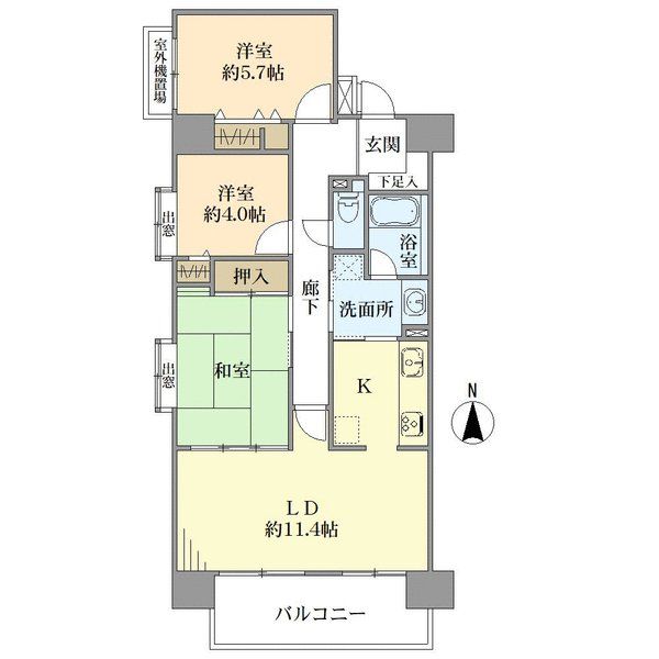 ライオンズガーデン小金井南の間取図