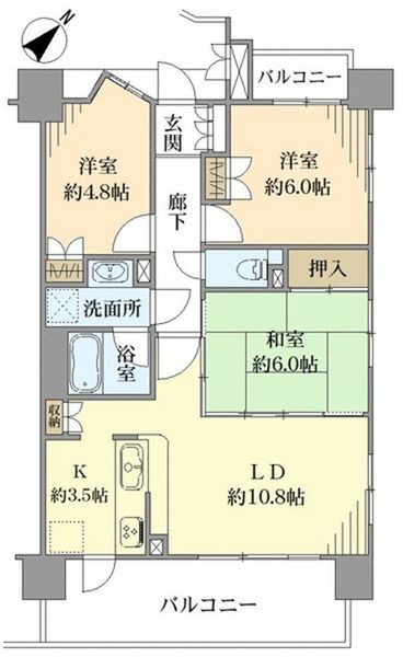 セントラルパレス千船アルテアの間取図