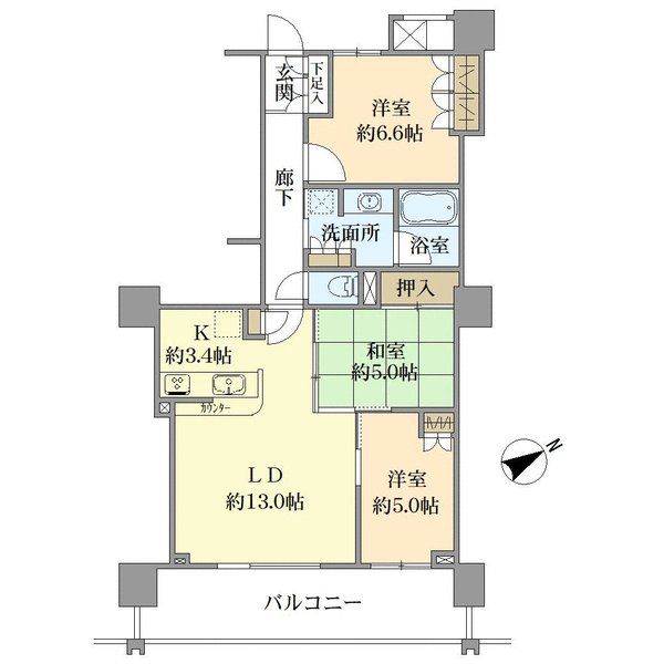 BELISTAタワー春日部の間取図