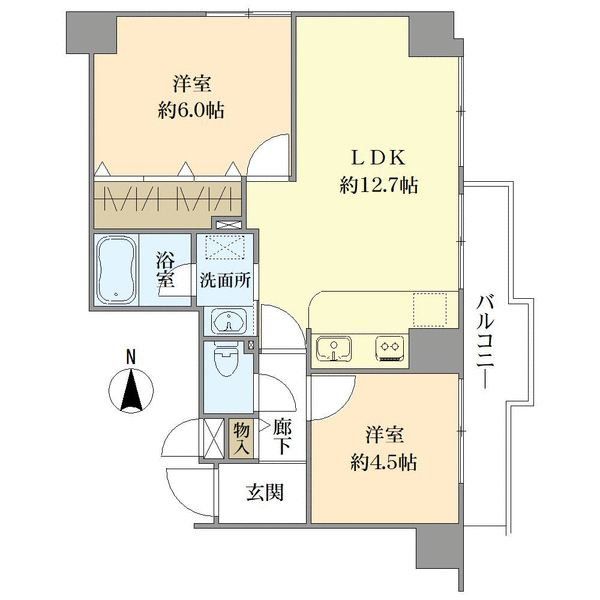 ユニハイム伏見の間取図