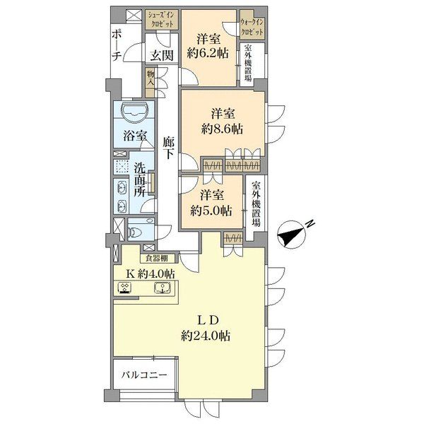 ブリリア平尾浄水の間取図