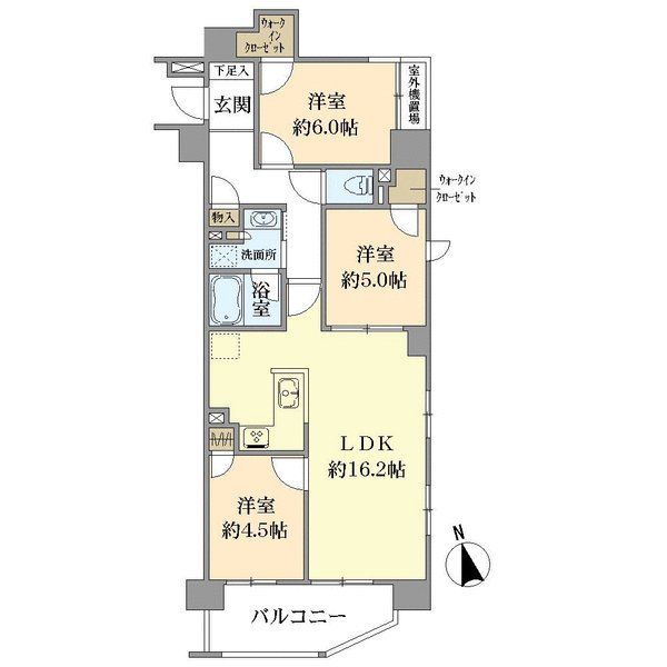 プレシス等々力緑地の間取図