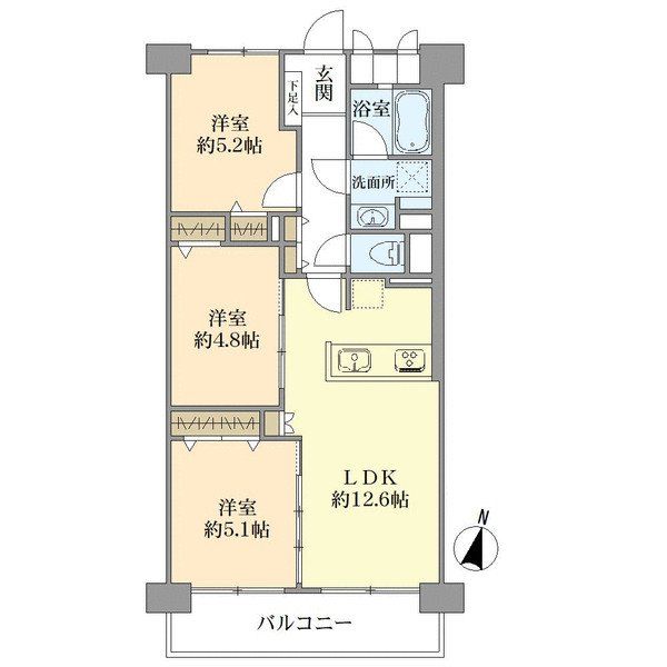 南六郷パークハウスの間取図