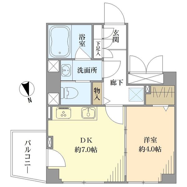 デュオ・スカーラ品川大井町の間取図