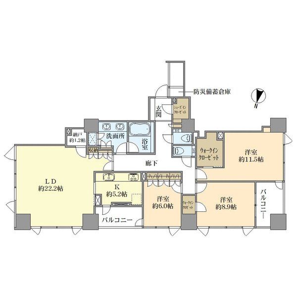 THE 千代田麹町 TOWERの間取図