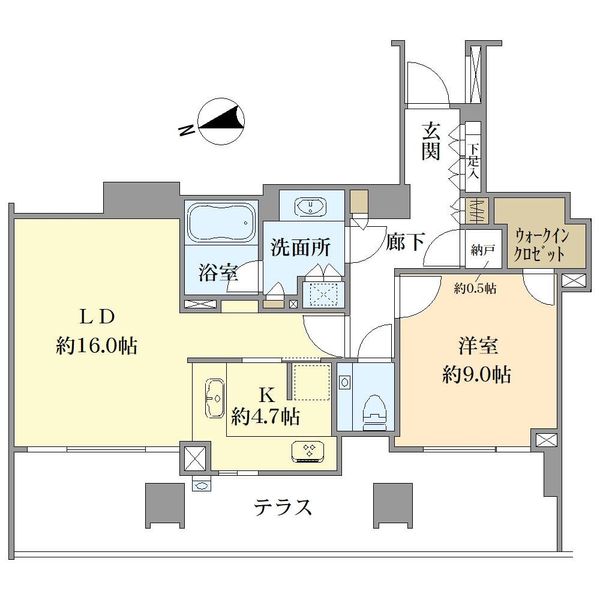 グランドヒルズ元麻布の間取図
