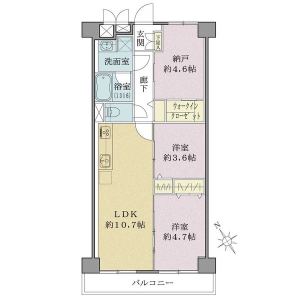 グリーンキャピタル門前仲町の間取図