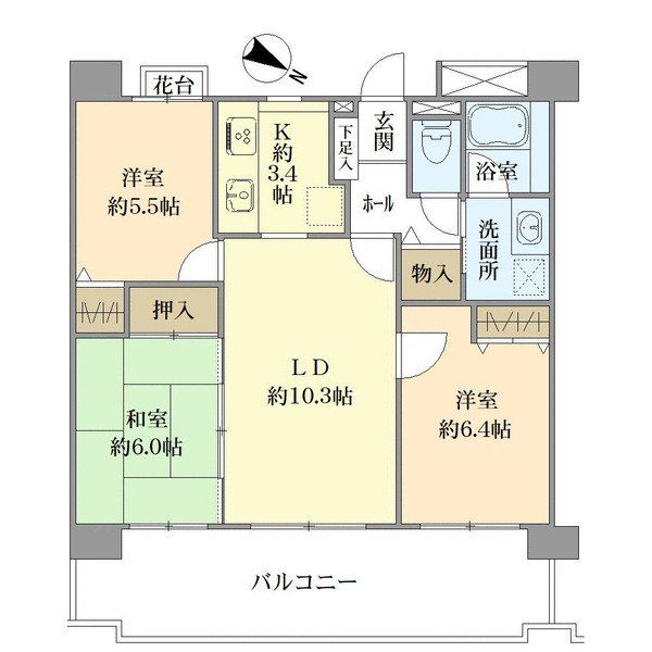 コスモ大宮ロイヤルフォルムの間取図