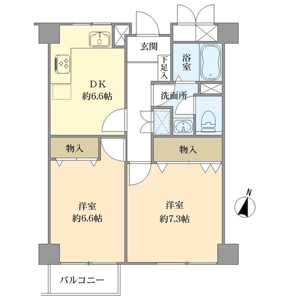 カーネ杉並和泉の間取図