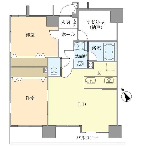 モナーク根岸の間取図