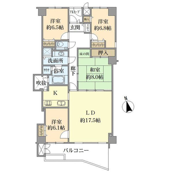 ロマネスク芦屋ガーデンの間取図
