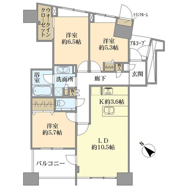 ザ・ステーションタワー東神奈川の間取図