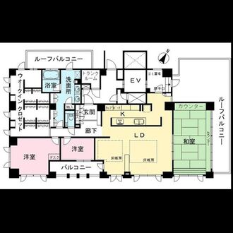 プラネスーペリア　グランジェ住吉本町の間取図