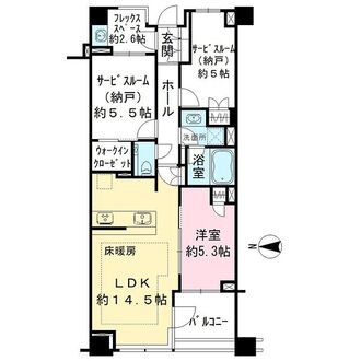 クレヴィア新宿中落合WESTの間取図