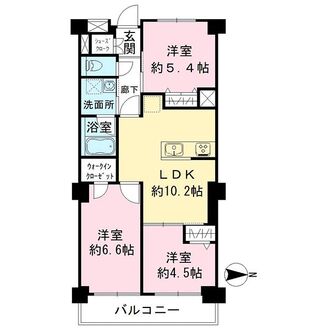ソフトタウン行徳B棟の間取図