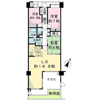 コスモレジデンスグラシエの間取図