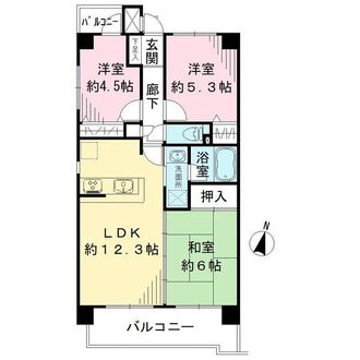 仁川北プレゾンの間取図