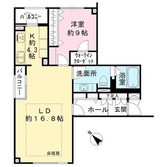 ラ・アトレ恵比寿グランガーデンの間取図