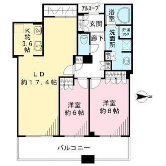 ジオタワー宝塚WESTの間取図