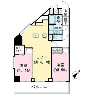 グリーンプラザ五反田の間取図
