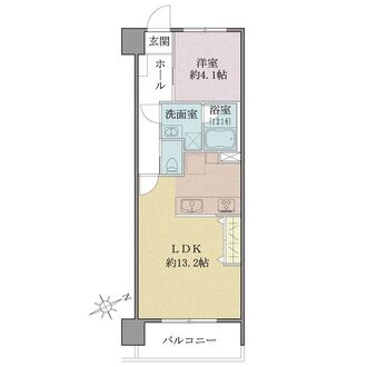 グローイン新宿御苑の間取図