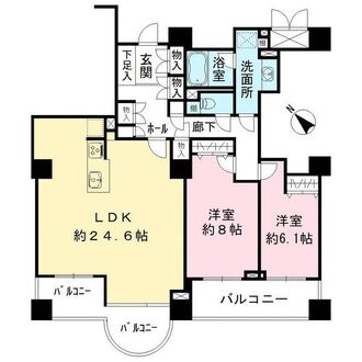 エイ・シティタワーズウエストタワー1002号室の間取図