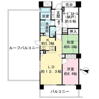 クリオ住吉壱番館の間取図