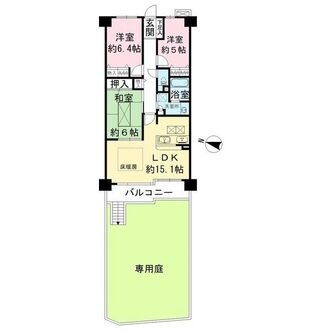 藤和東石切ホームズ見晴らしの丘の間取図