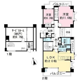 D’グランセ八事御幸山の間取図