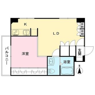 洗足池ローズベイハイツの間取図