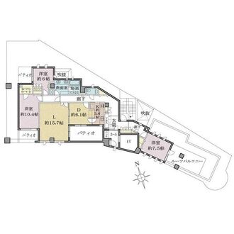 テラス加賀の間取図