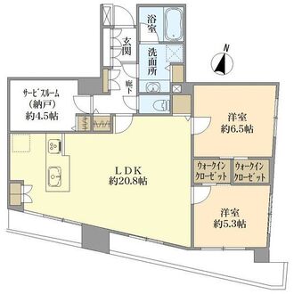 モナーク根岸の間取図