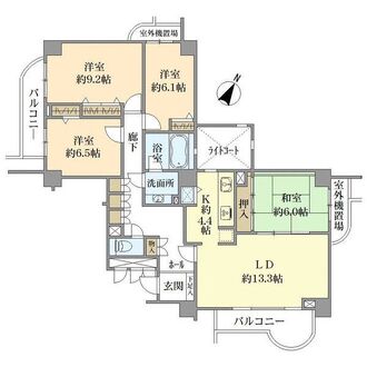 エイ・シティタワーズウエストウィング310号室の間取図