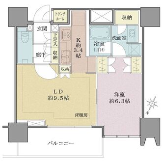 ザ・パークハウス高輪タワーの間取図