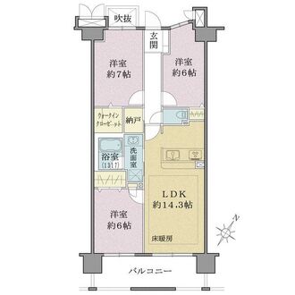 ヴィオスガーデン城山の間取図