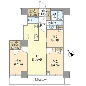 hitoto広島TheTowerの間取図