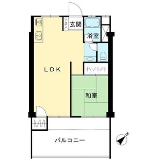 井の頭公園コーポラスの間取図